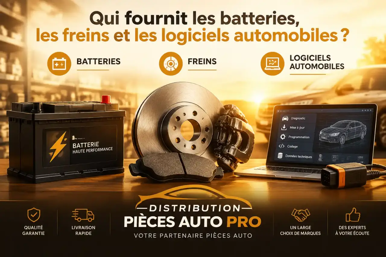Qui fournit les batteries, les freins et les logiciels automobiles ?